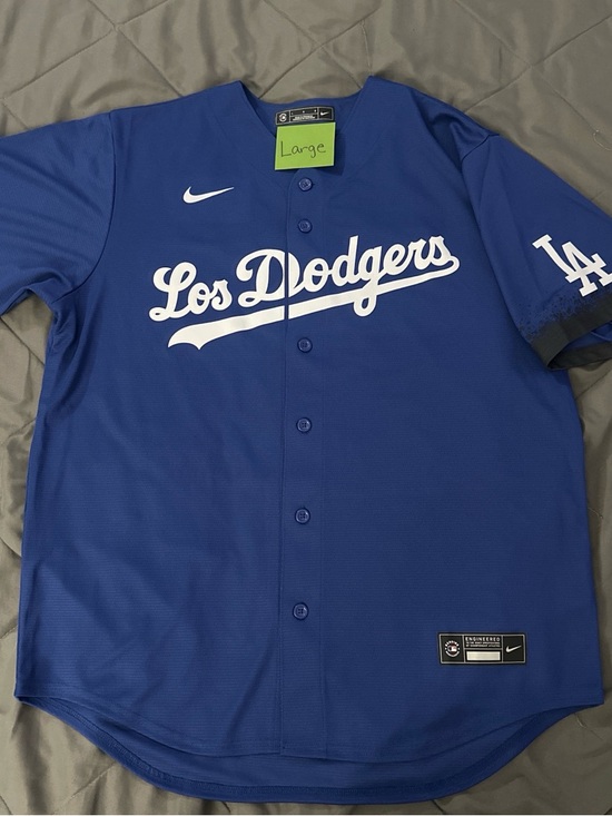 Nike MLB Other - Nike MLB Los Dodgers Royal Blue Button Jersey large